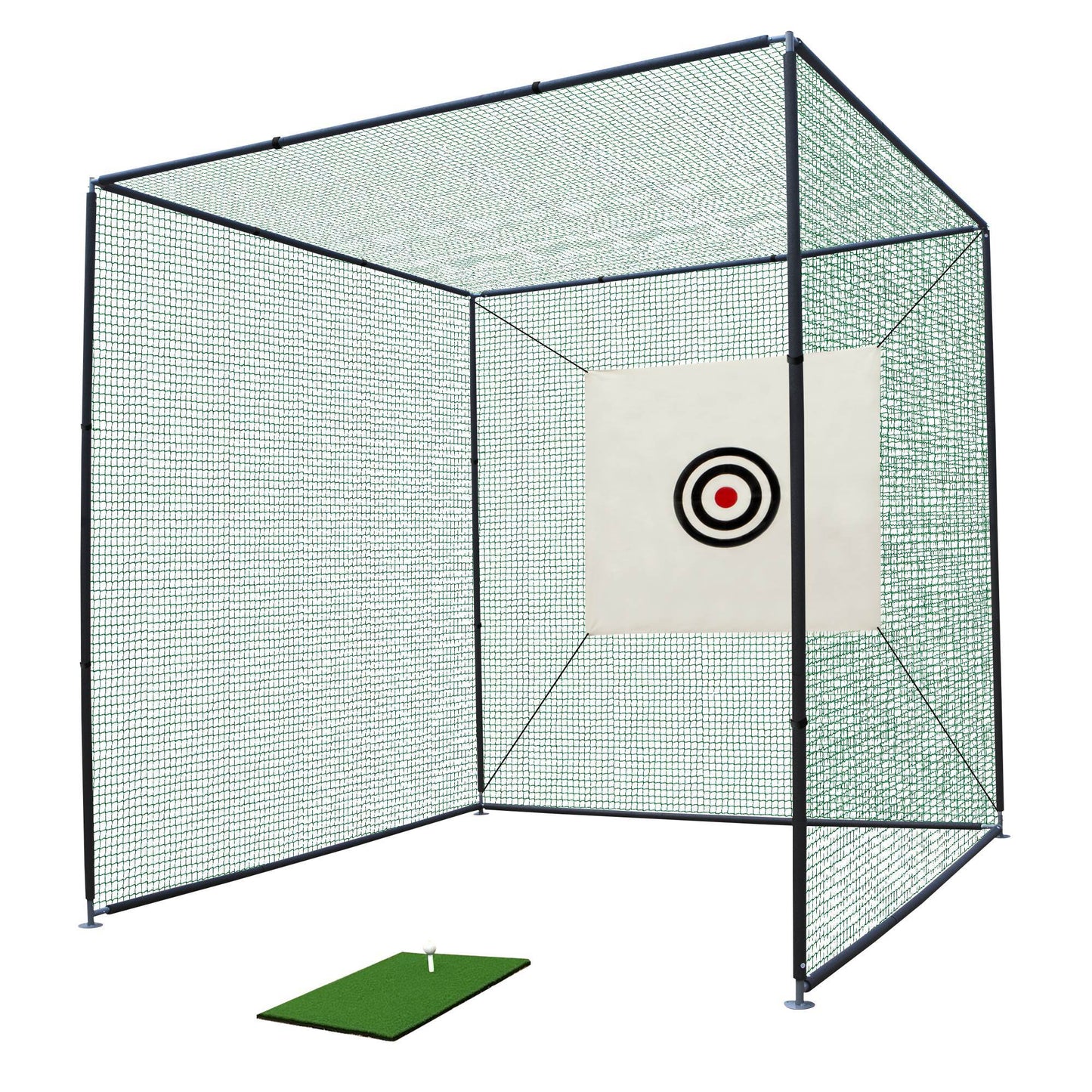Metal Golf Practice Cage - 10X10X10FT (Indoor / Outdoor)